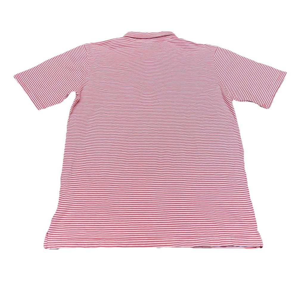 Johnnie-O Hangin' Out Red Rapture Striped Short Sleeve Cotton Golf‎ Polo Boys 14 - Picture 4 of 7